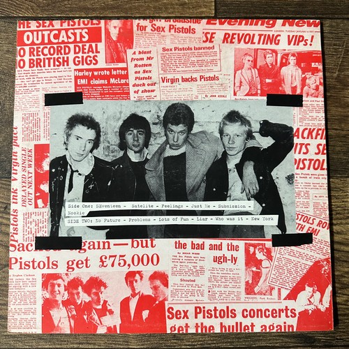 300 - Chris Cross (Ultravox) - Sex Pistols - 'No Future/Spunk' vinyl record, BLA169