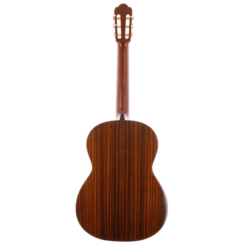 2244 - Asturias John Mills Model 3454S classical guitar, made in Japan; Back and sides: laminated rosewood,... 