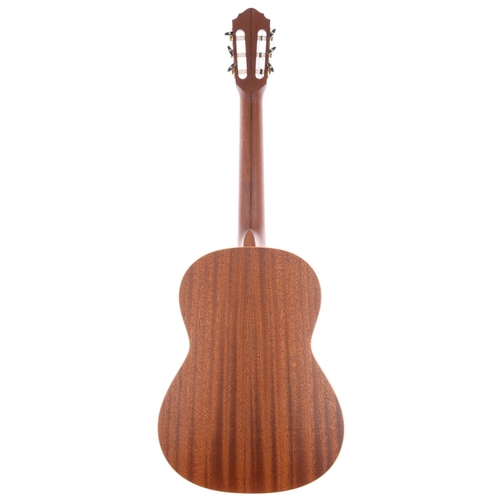 2256 - Karl Hofner HM65-F-S nylon string guitar; Back and sides: mahogany; Top: natural spruce; Neck: mahog... 