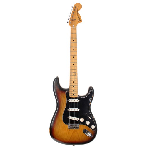 447 - Chris Rea - studio and stage used 1976 Fender Hardtail Stratocaster electric guitar, made in USA, se... 