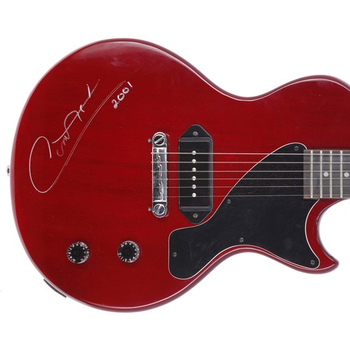 450 - Carlos Santana - autographed and home used 2000 Epiphone Les Paul Junior electric guitar, ser. no. I... 