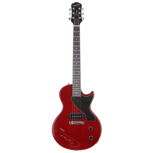 450 - Carlos Santana - autographed and home used 2000 Epiphone Les Paul Junior electric guitar, ser. no. I... 