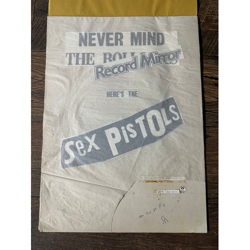 182 - Chris Cross (Ultravox) - Sex Pistols interest: an original proof artwork for the Sex Pistols album '... 