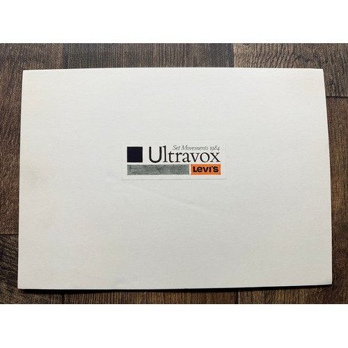 125 - Chris Cross (Ultravox) - original proof artwork for the Ultravox 'Set Movements 1984' Levi's Jeans e... 