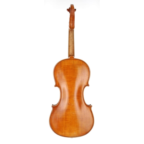 3008 - German three-quarter size violin circa 1920, 13 1/4