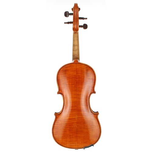 3011 - Late 19th century Alfred Moritz three-quarter size violin labelled Copy of Antonius Stradivarius Esp... 