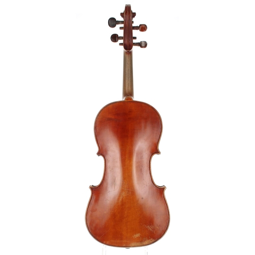 3029 - Early 20th century violin, 14 1/8