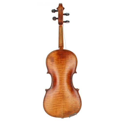 3038 - Late 19th century Maggini copy violin, 14 3/8