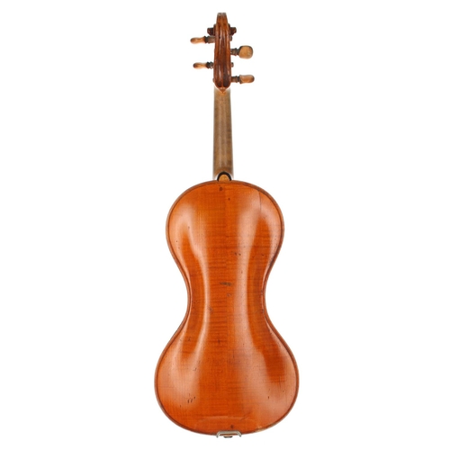 3043 - Late 19th century eccentric cornerless violin, 14 5/16