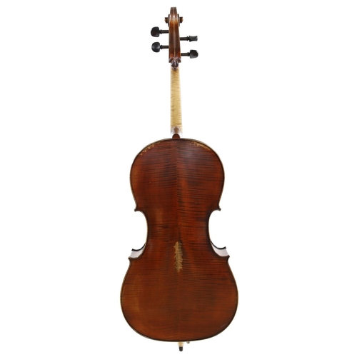 3513 - Good modern German violoncello labelled 'Romantik Meisterwerkstatten GEWA Adorf/Made in Germany, 201... 