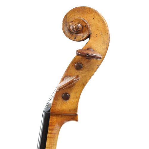 3519 - Interesting violoncello by and labelled Made by George Eggleston, Lake Lock, 1831, the two piece bac... 