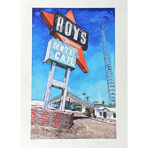 480 - Bob Dylan - 'Abandoned Motel, Eureka', limited edition signed print from the Bob Dylan 'The Beaten P... 