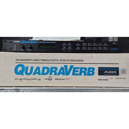 2113 - Alesis Quadraverb digital effects processor rack unit, within original box with papers*Please note: ... 