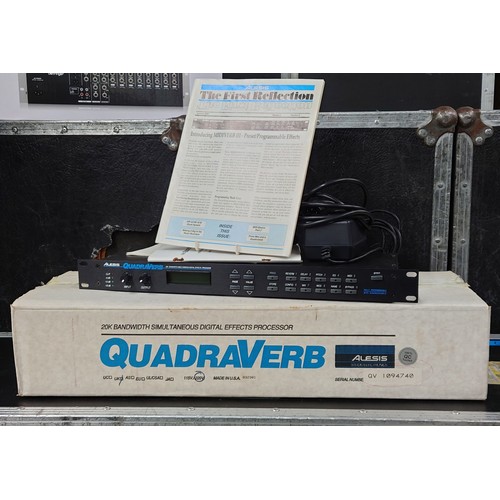 2113 - Alesis Quadraverb digital effects processor rack unit, within original box with papers*Please note: ... 