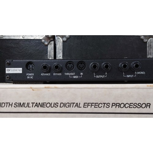 2113 - Alesis Quadraverb digital effects processor rack unit, within original box with papers*Please note: ... 