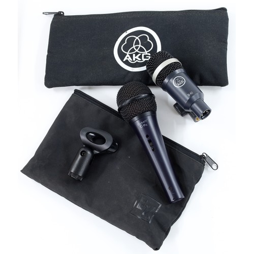 2139 - AKG D40 microphone; together with an Electro Voice Cobalt CO5 microphone (2)*Please note: Gardiner H... 