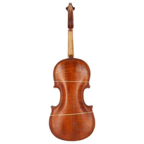 3076 - Interesting 19th century violin in need of restoration, 14