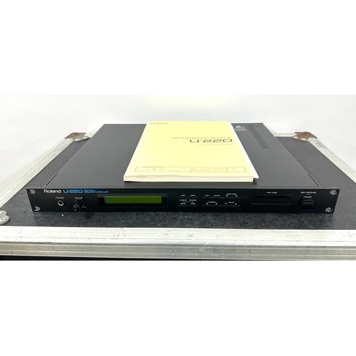 2114 - Roland U-220 RS-PCM sound module rack unit, with original owners manual*Please note: Gardiner Houlga... 