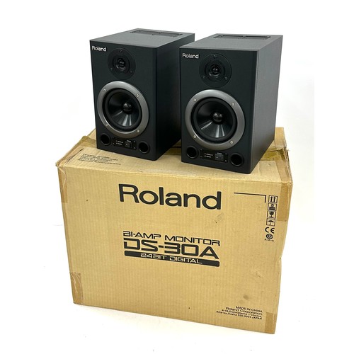 2002 - Pair of Roland DS-30A bi-amp reference monitors, boxed*Please note: Gardiner Houlgate do not guarant... 