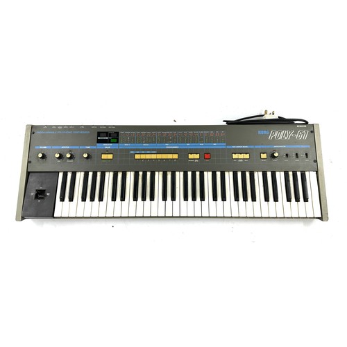 2017 - Korg Poly-61 programmable polyphonic synthesizer keyboard in need of some servicing*Please note: Gar... 