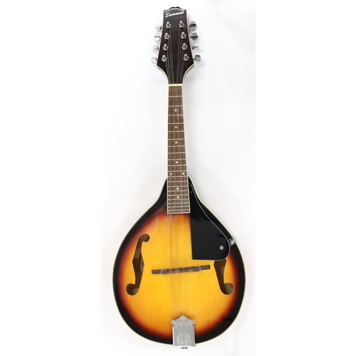 2548 - Savannah modern mandolin, model no. SA-100-VS, with pear shaped sunburst body, case