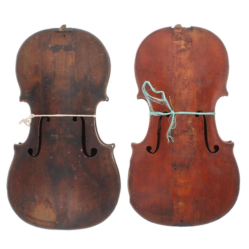 3001 - Six various old interesting violins in need of restoration (6)