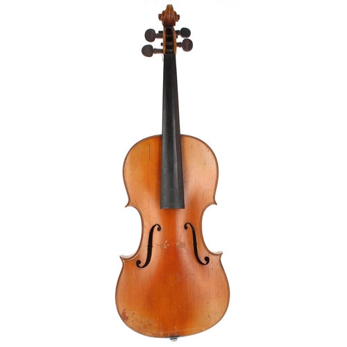 3040 - Russian violin labelled Rigart Rubus, Petersburg 1850, 14