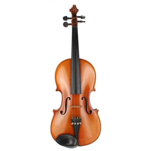 3040 - Russian violin labelled Rigart Rubus, Petersburg 1850, 14