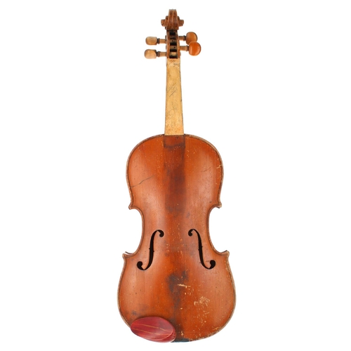 3067 - Three old three-quarter size violins (3)