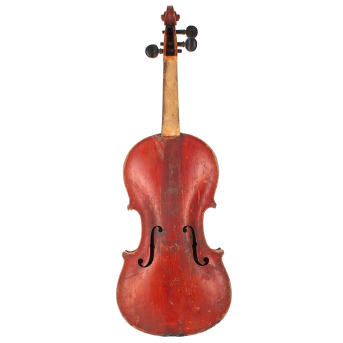 3067 - Three old three-quarter size violins (3)