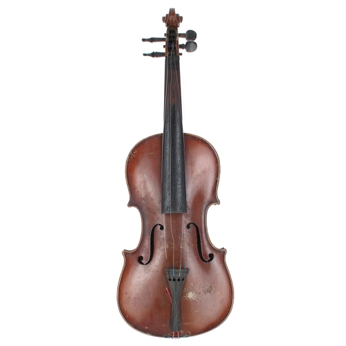 3081 - German three-quarter size Stradivari copy violin circa 1930, 13 1/8