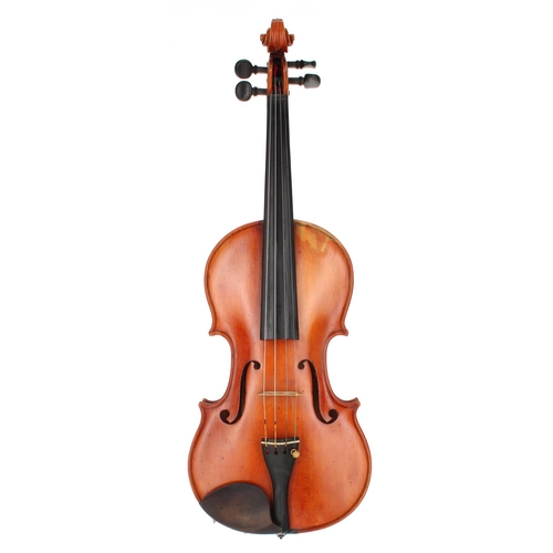 3082 - Welsh violin by and labelled John Nelson, Gwneuthurwr Ffidilan a Fiolaa, Gresfordd, Wrecsam, Cymru 2... 