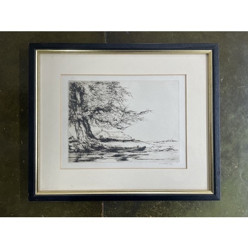 751 - William Palmer Robins (1882-1959), a group of 16 framed etchings on paper, primarily pastoral and co... 