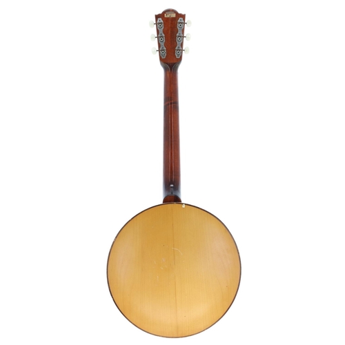 2581 - Framus six-string banjo, with maple resonator and 11