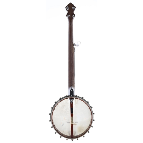 2583 - Clifford Essex & Son 'The Clipper' five-string open back banjo, bearing the maker's trademark an... 