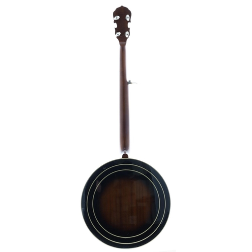 2584 - Good Gold Star five-string banjo, with sunburst banded resonator, bearing the maker's oval trademark... 