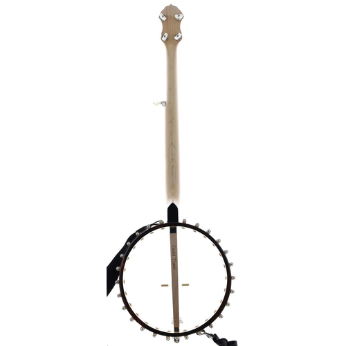 2591 - Gold Tone custom left-handed five-string open back banjo, type BC 350, ser. no. BW1040, with 12