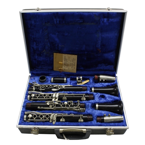 2816 - Pair of matched Boosey & Hawkes clarinets, ser. no. 2183 and 34760, with mouthpieces, cased... 