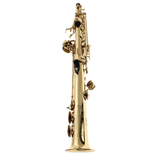 2822 - Elkhart '300 Series' soprano saxophone distributed by Vincent Bach International Ltd., two crooks an... 