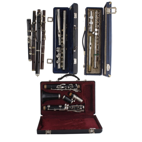 2826 - Two cased metal flutes, Boosey & Hawkes Regent model and a Boosey & Hawkes 'Cooper Pattern' ... 