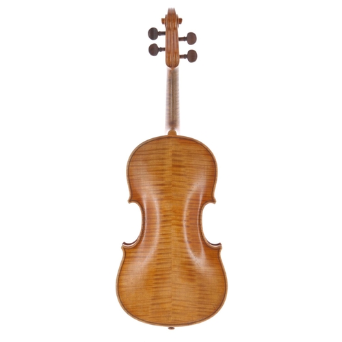 3402 - Late 19th century violin, 14 3/16