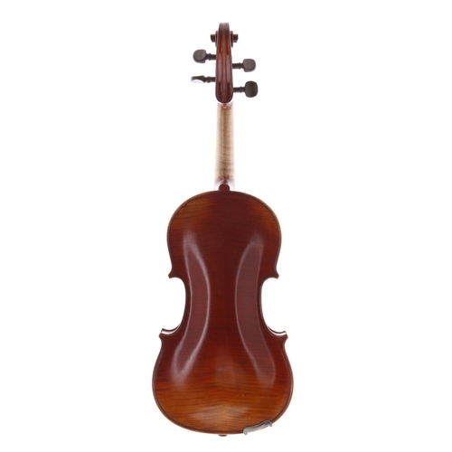 3403 - Early 20th century French seven-eighth size violin, 13 11/16