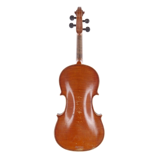 3404 - French J.T.L. violin labelled Le Parisien, 14 3/16