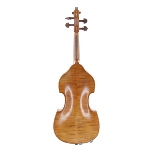 3411 - 19th century viol labelled Sanctus Seraphin..., 14 1/16