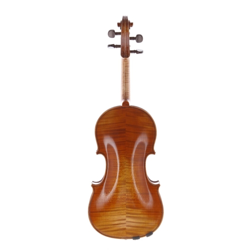 3436 - Good Hawkes & Sons violin labelled Hawkes & Sons Vuillaume Violin and inscribed in pencil on... 