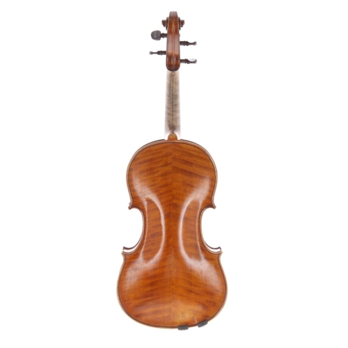 3437 - Fine French violin by and labelled CH.J.B. Collin-Mezin, Luthier á Paris, Rue du Faubg Poissonniere,... 