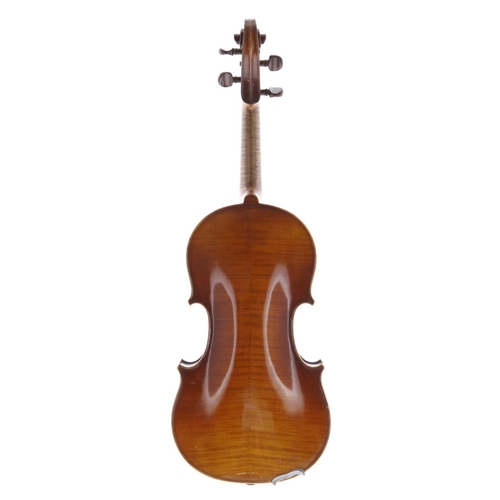 3438 - Early 20th century French Stradivari copy violin, 14 3/16