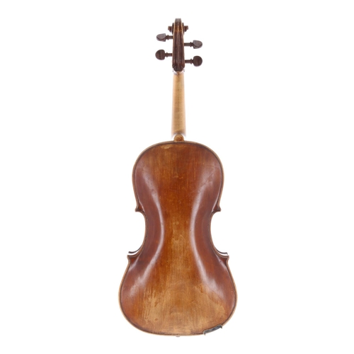 3439 - Early 20th century German viola bearing a label inscribed K.J. Grabner Monische... 1968, 16 1/16