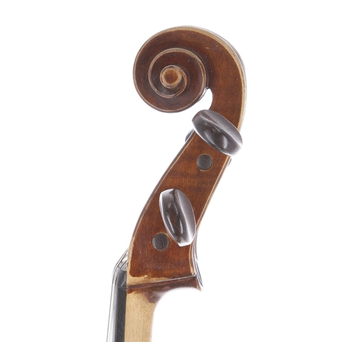 3439 - Early 20th century German viola bearing a label inscribed K.J. Grabner Monische... 1968, 16 1/16