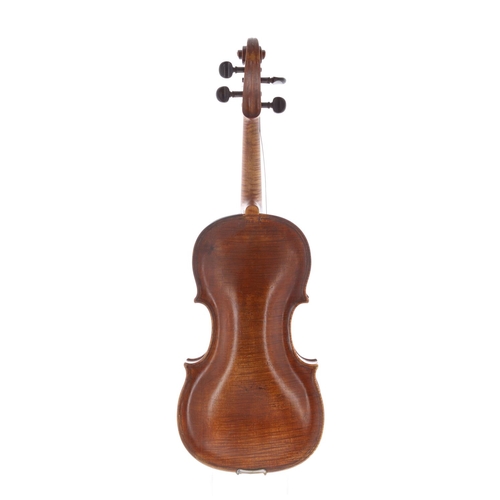 3443 - Interesting early 19th century doubled purfled violin in need of restoration and labelled Christianu... 